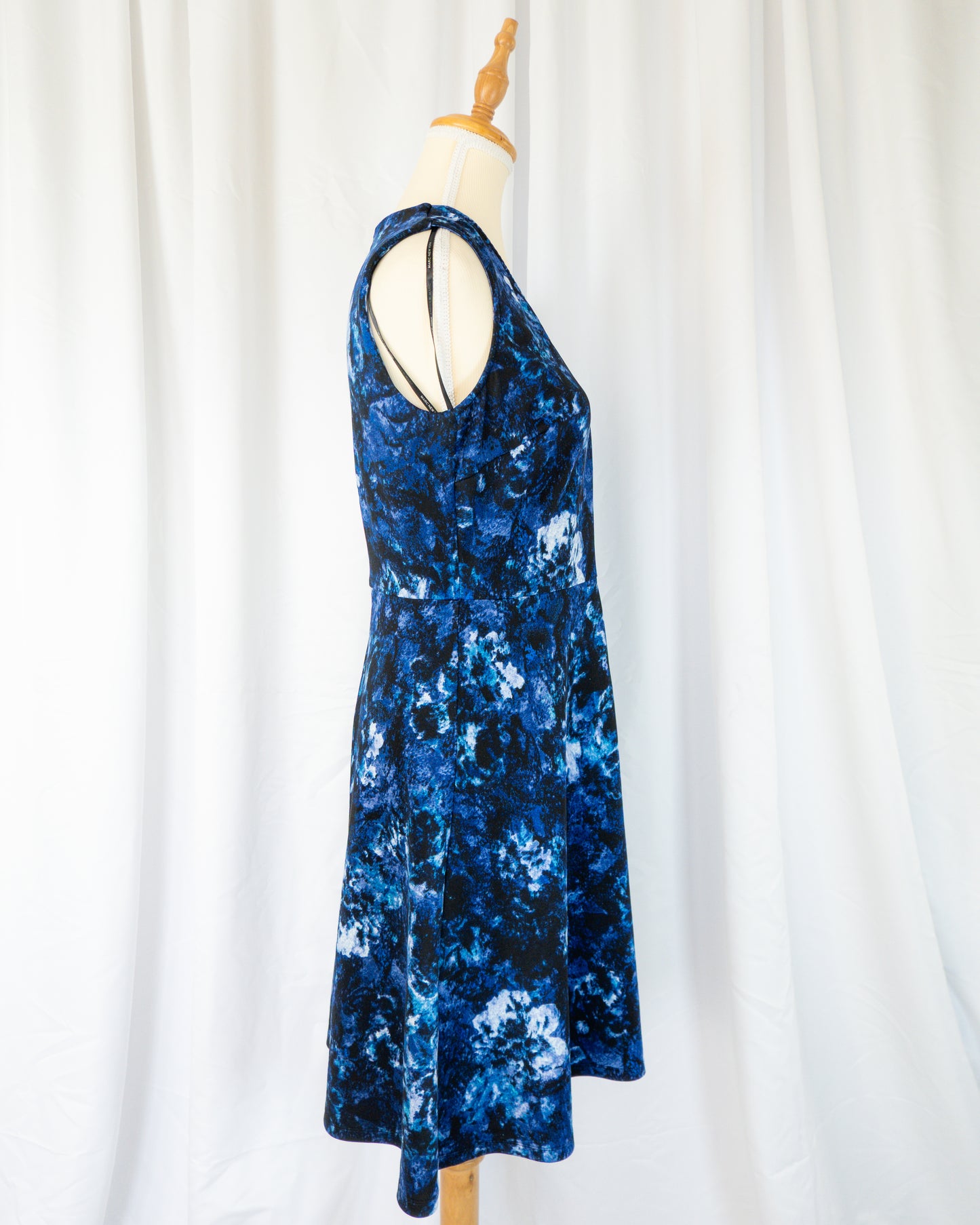 Vestido Estampado Azul - Marc New York - La Reversa