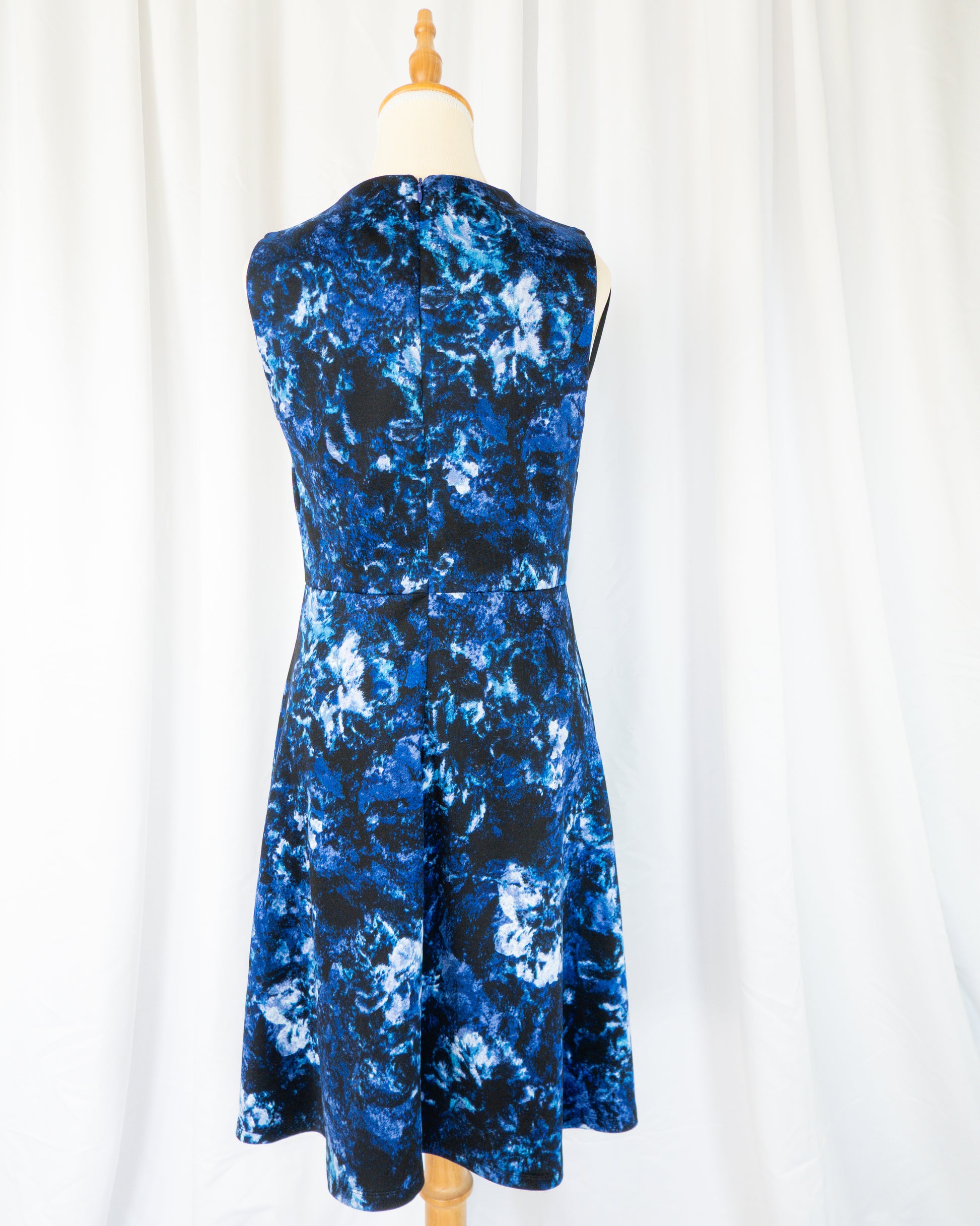 Vestido Estampado Azul - Marc New York - La Reversa