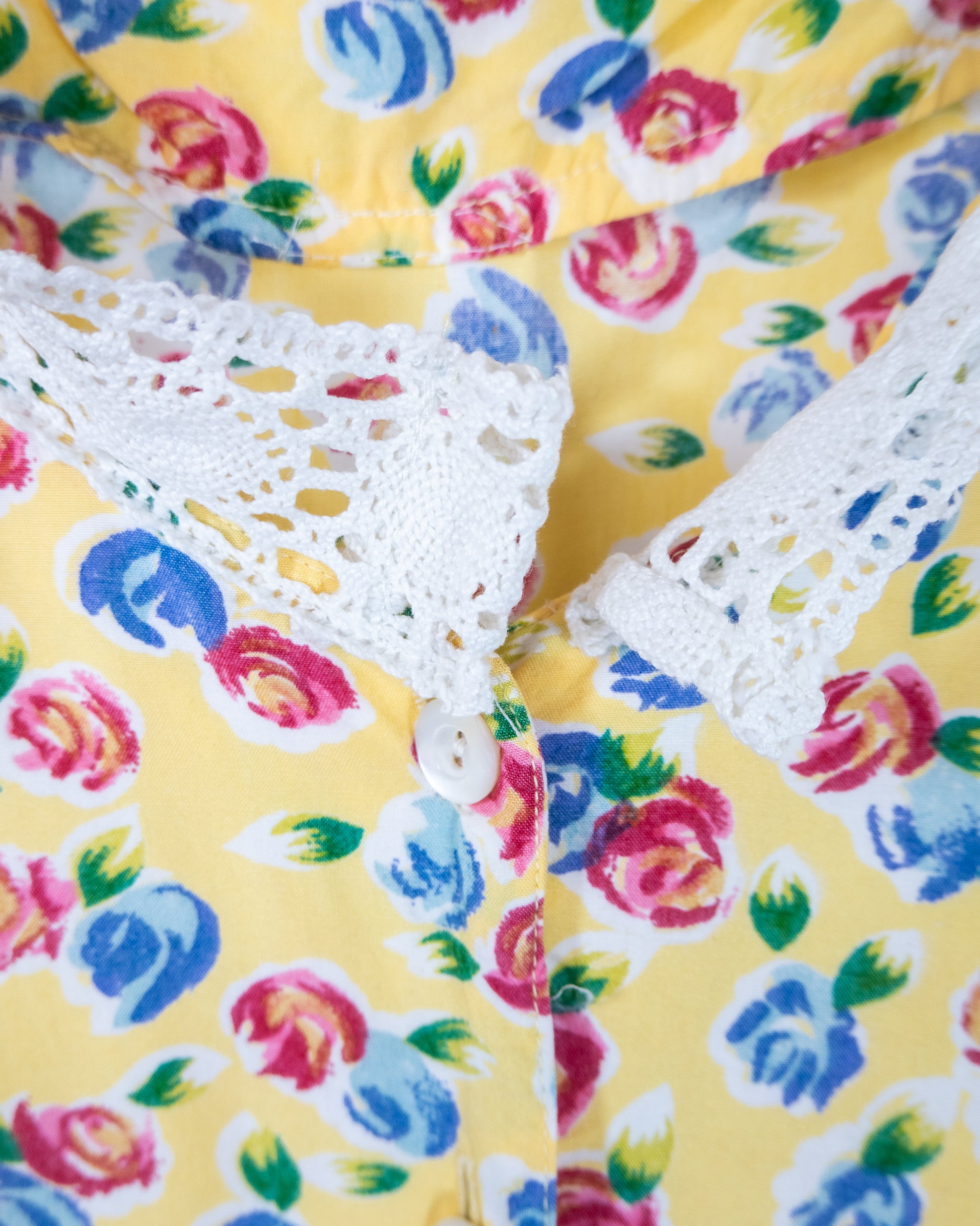 Vestido Floral Amarillo Vintage - La Reversa