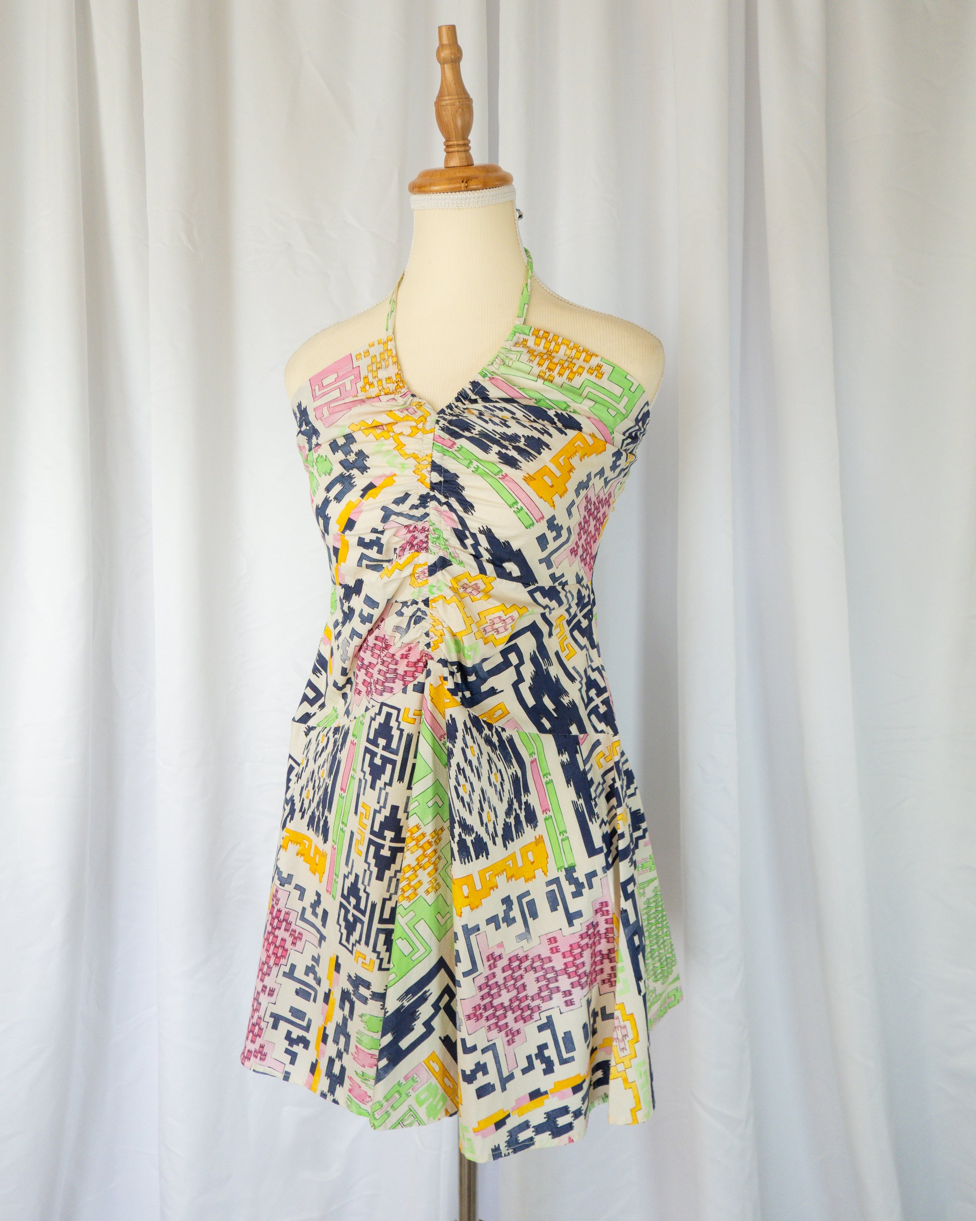 Vestido Halter Estampado - Maria Cher - La Reversa