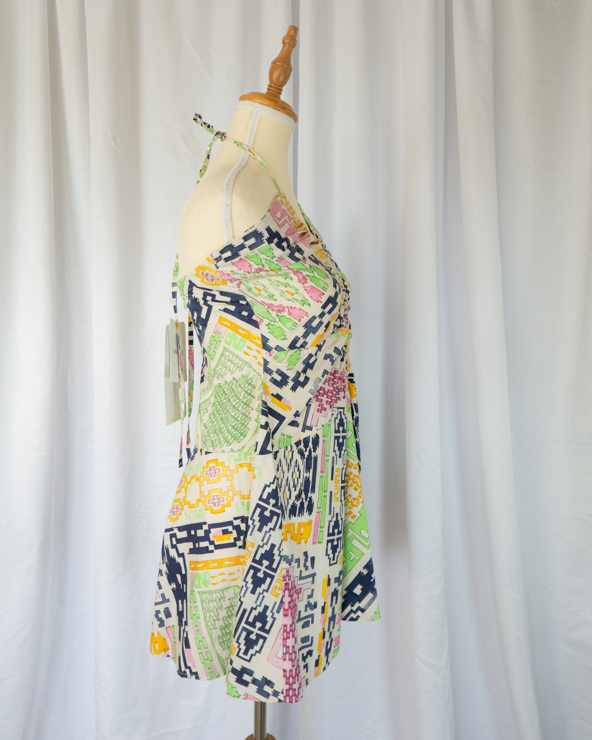 Vestido Halter Estampado - Maria Cher - La Reversa