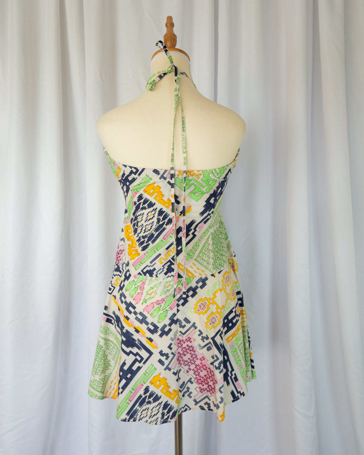 Vestido Halter Estampado - Maria Cher - La Reversa