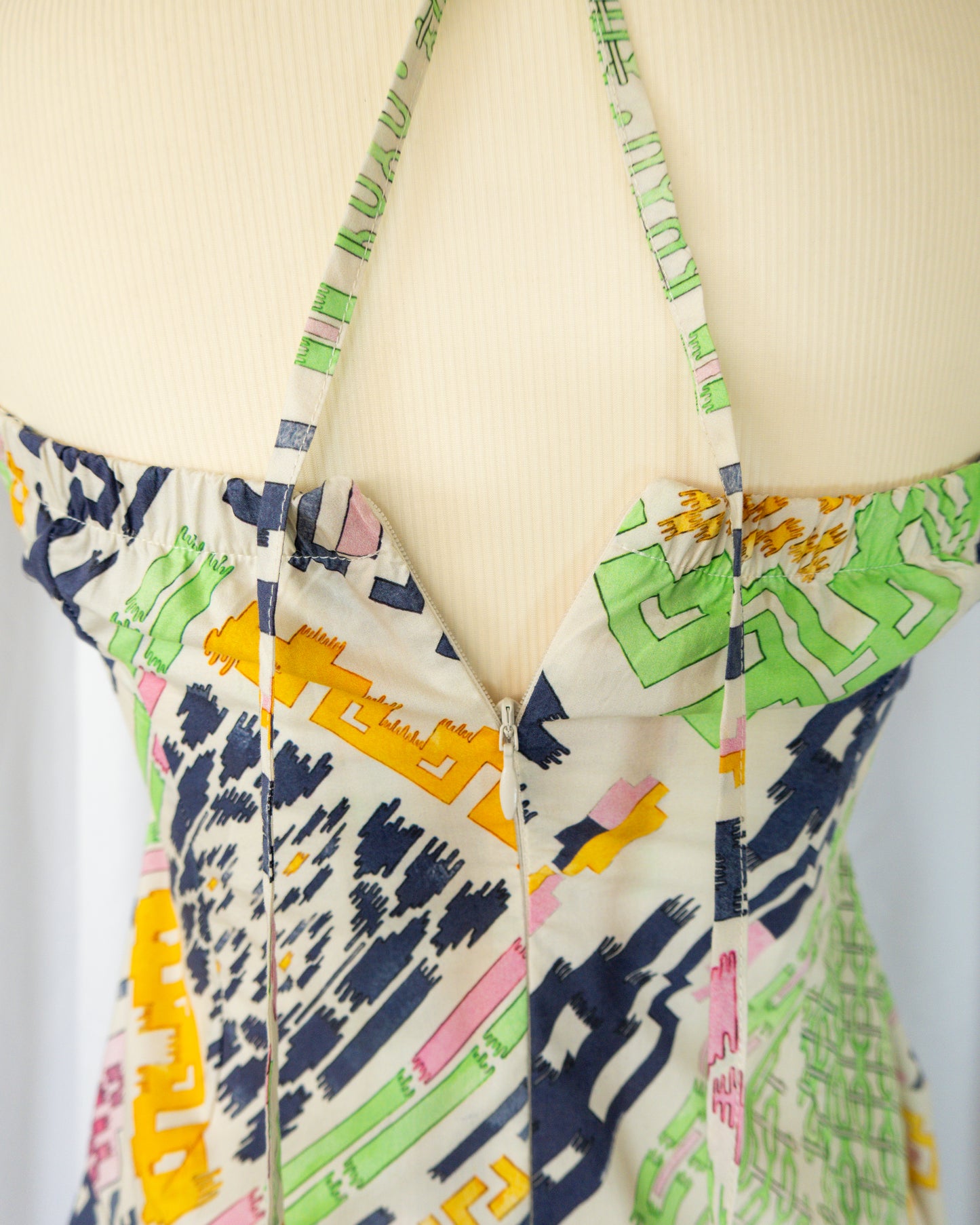 Vestido Halter Estampado - Maria Cher - La Reversa