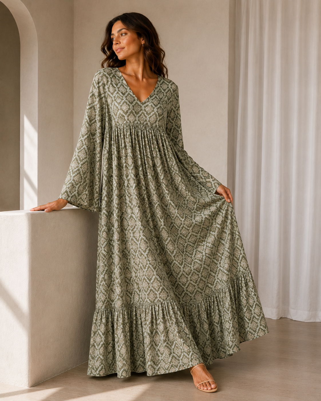 Vestido Maxi Italian Flow - La Reversa