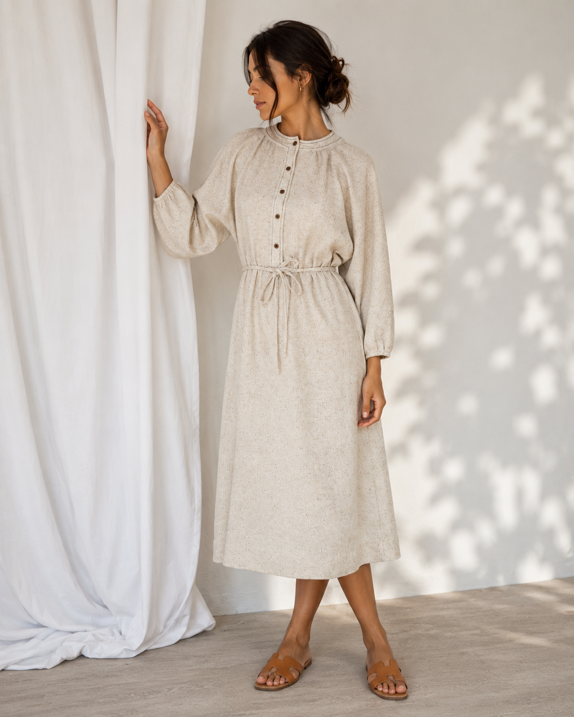Vestido Midi Avena - Jerry Lurie - La Reversa