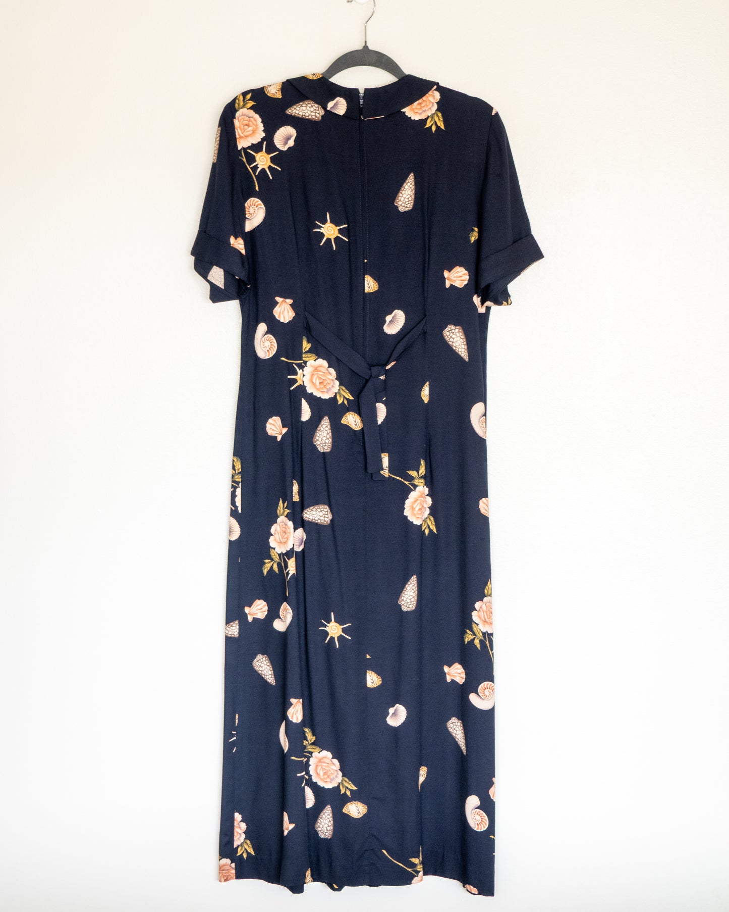 Vestido Midi Floral Navy  - Positive Attitude - La Reversa