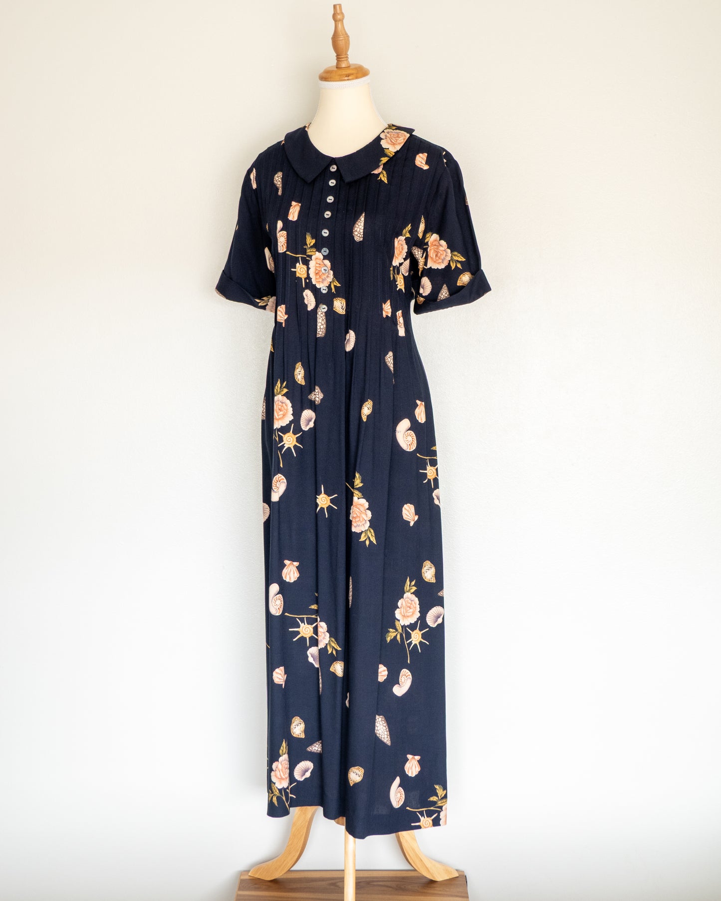 Vestido Midi Floral Navy  - Positive Attitude - La Reversa