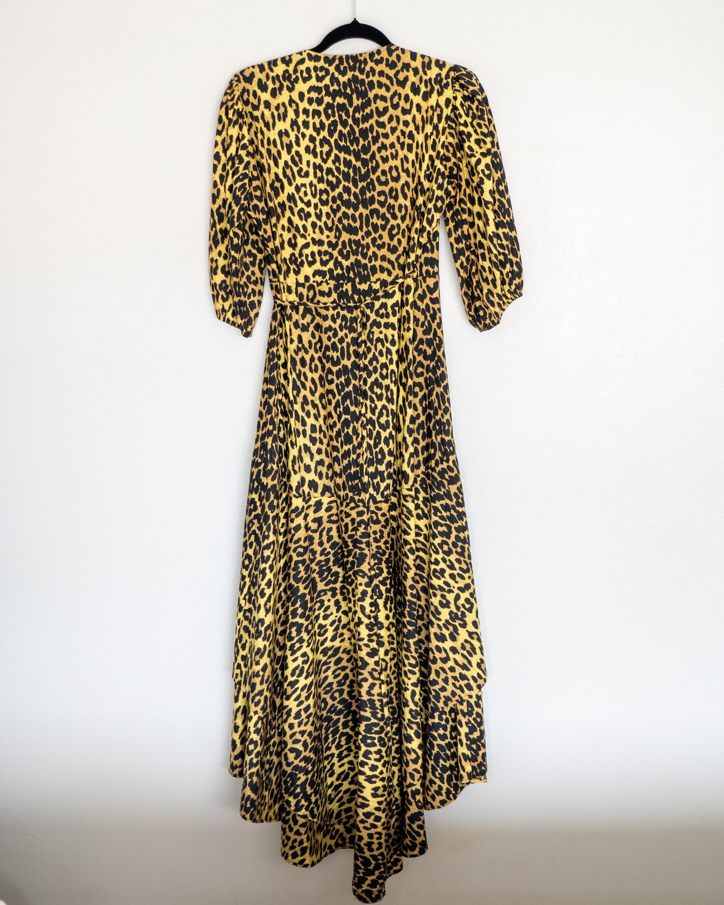 Vestido Midi Leopardo - Ganni - La Reversa