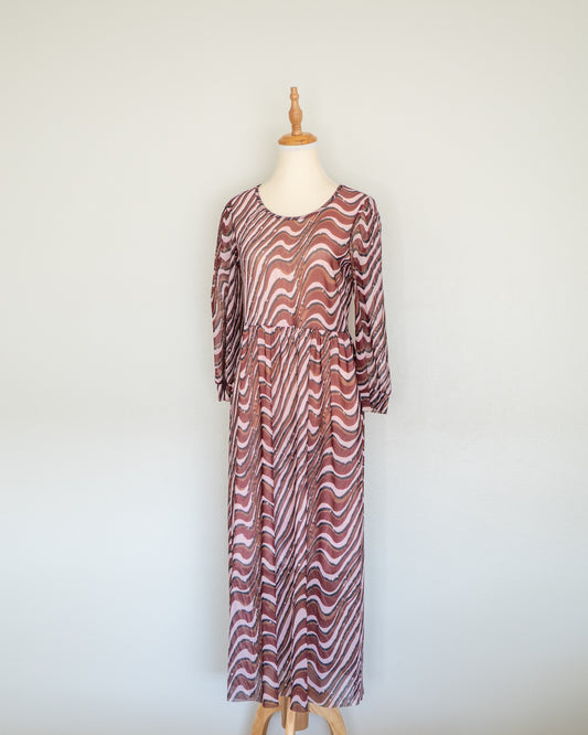 Vestido Midi Malla Print Gráfico - Baum und Pferdgarten - La Reversa