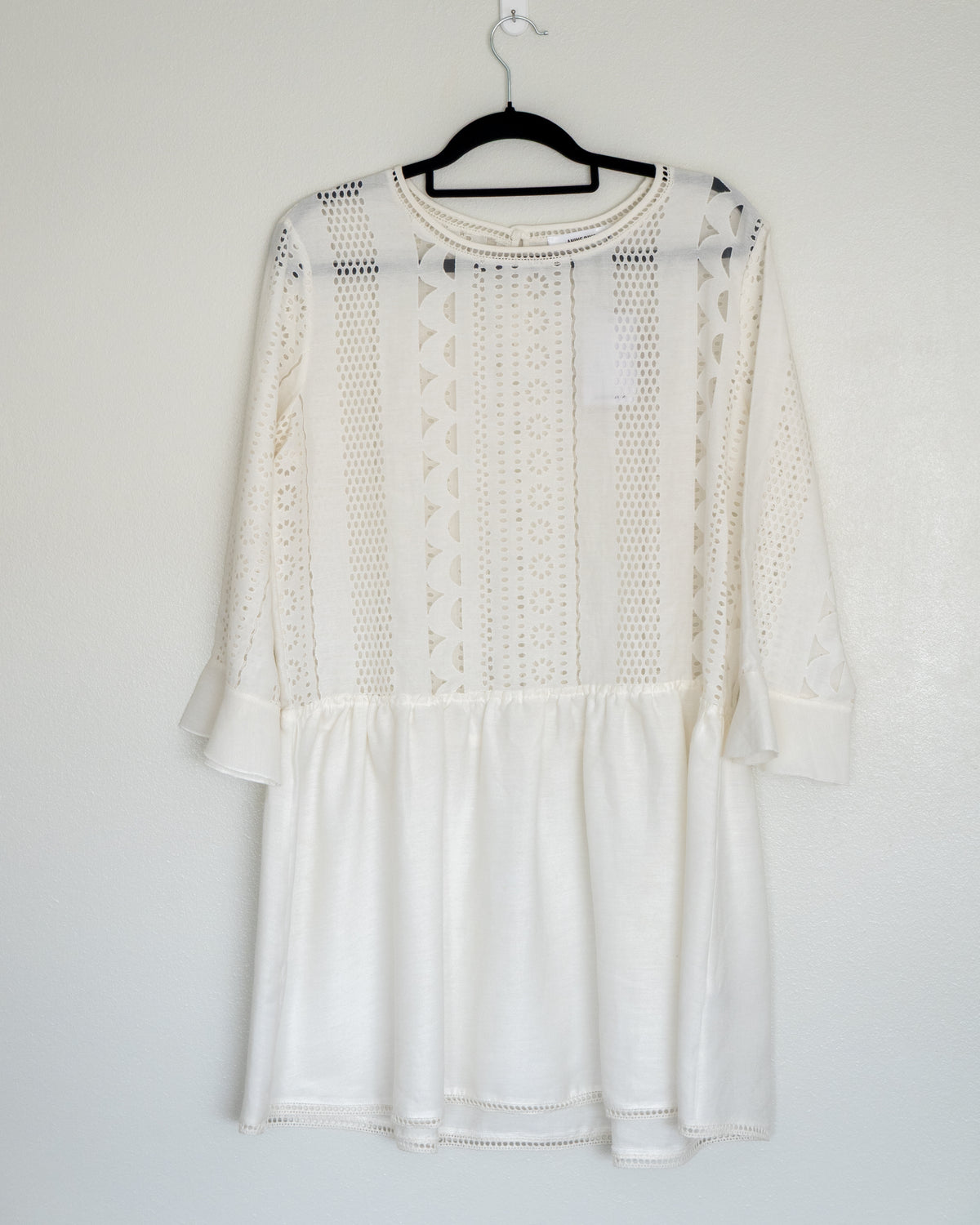 Vestido Mini Bordado Blanco - Anine Bing - La Reversa