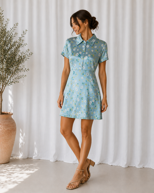 Vestido Mini - French Curve - La Reversa