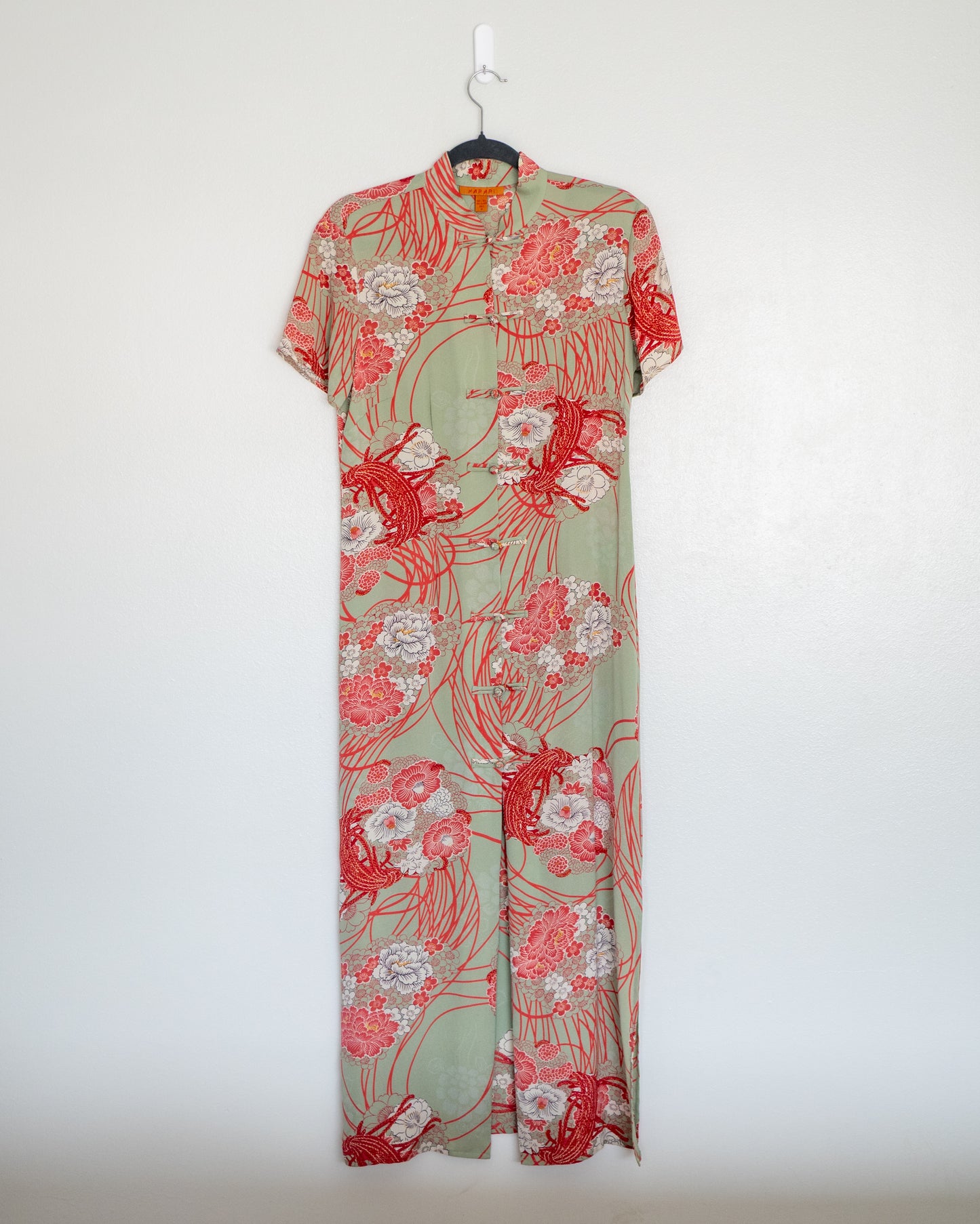 Vestido Seda Estilo Mandarín - Harari - La Reversa