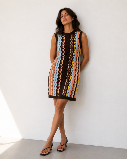 Vestido Tejido Zigzag  - Missoni - La Reversa