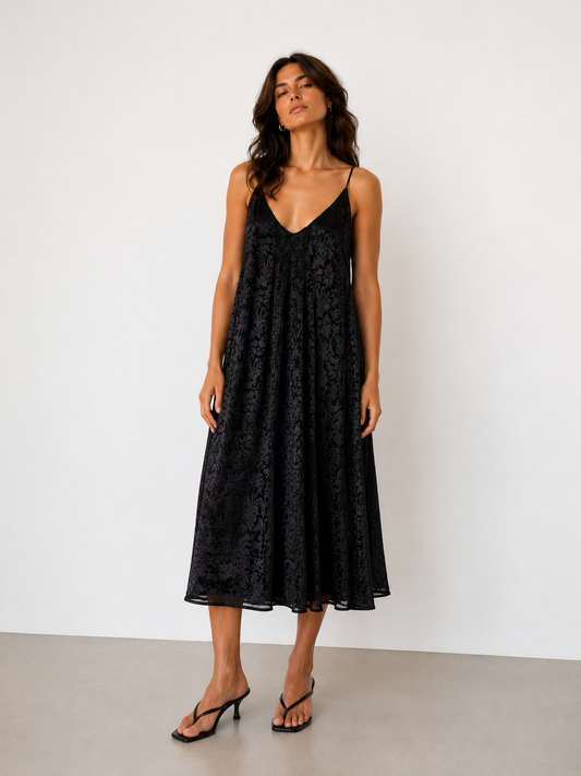 Vestido Tirantes Largo  - Maria Cher - La Reversa