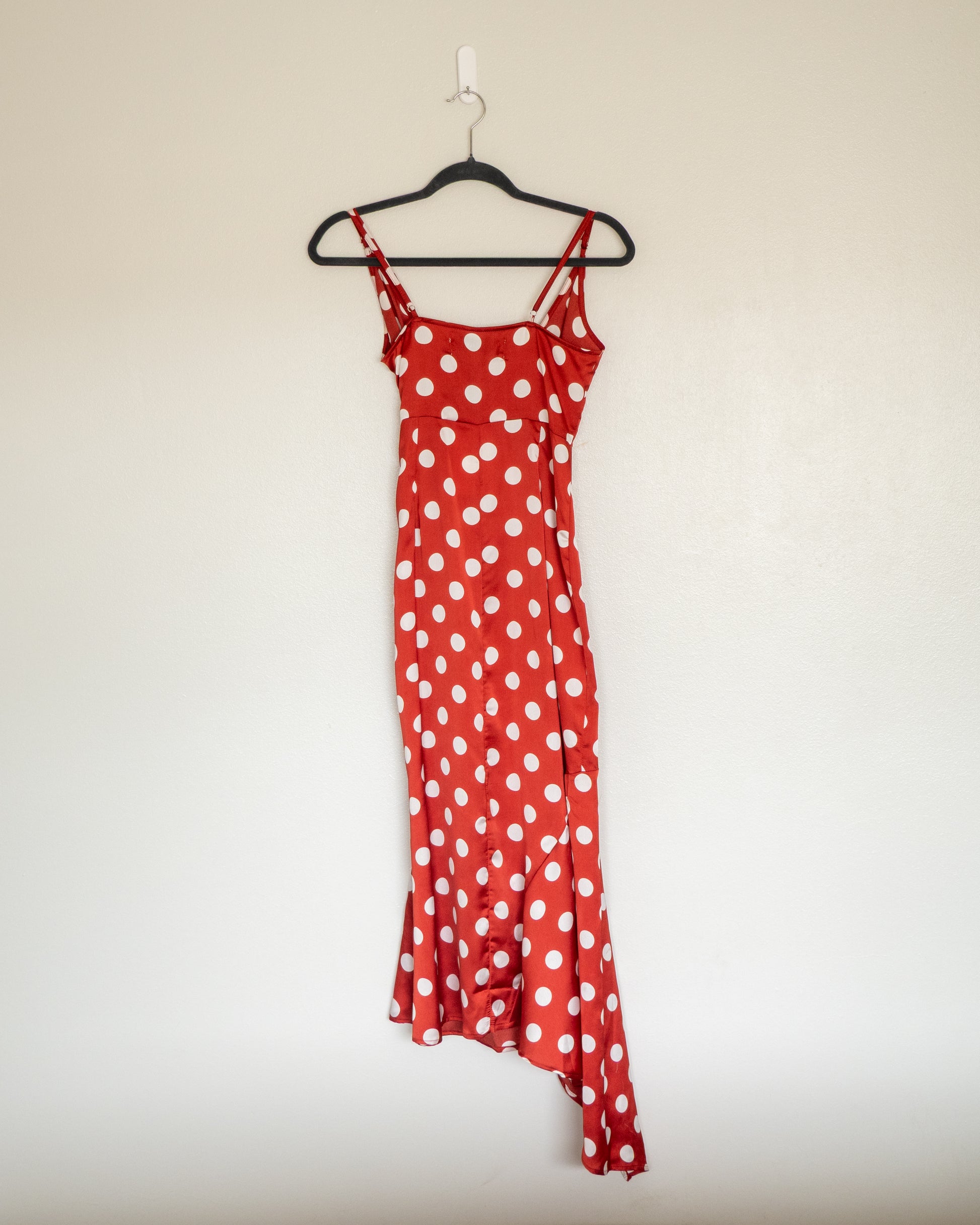 Vestido Wrap Lunares Rojo  - SaintMalē - La Reversa