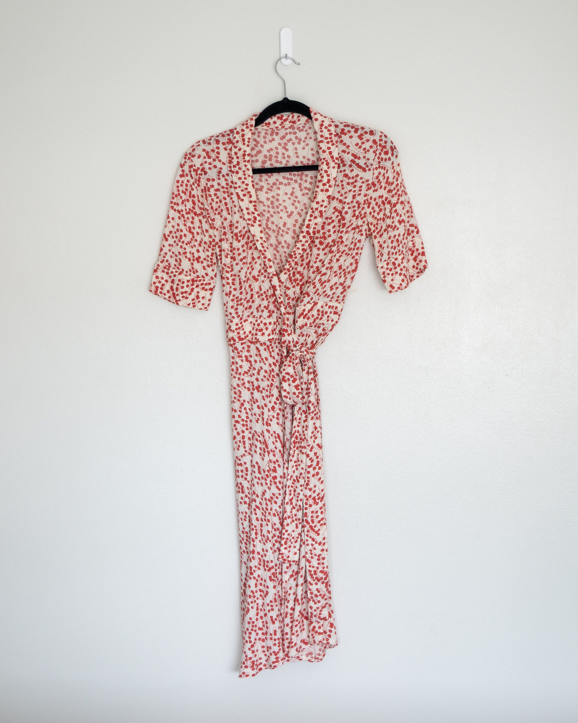 Vestido Wrap Print Orgánico - Ganni - La Reversa
