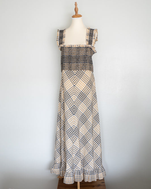 Vestido a Cuadros - Ganni - La Reversa
