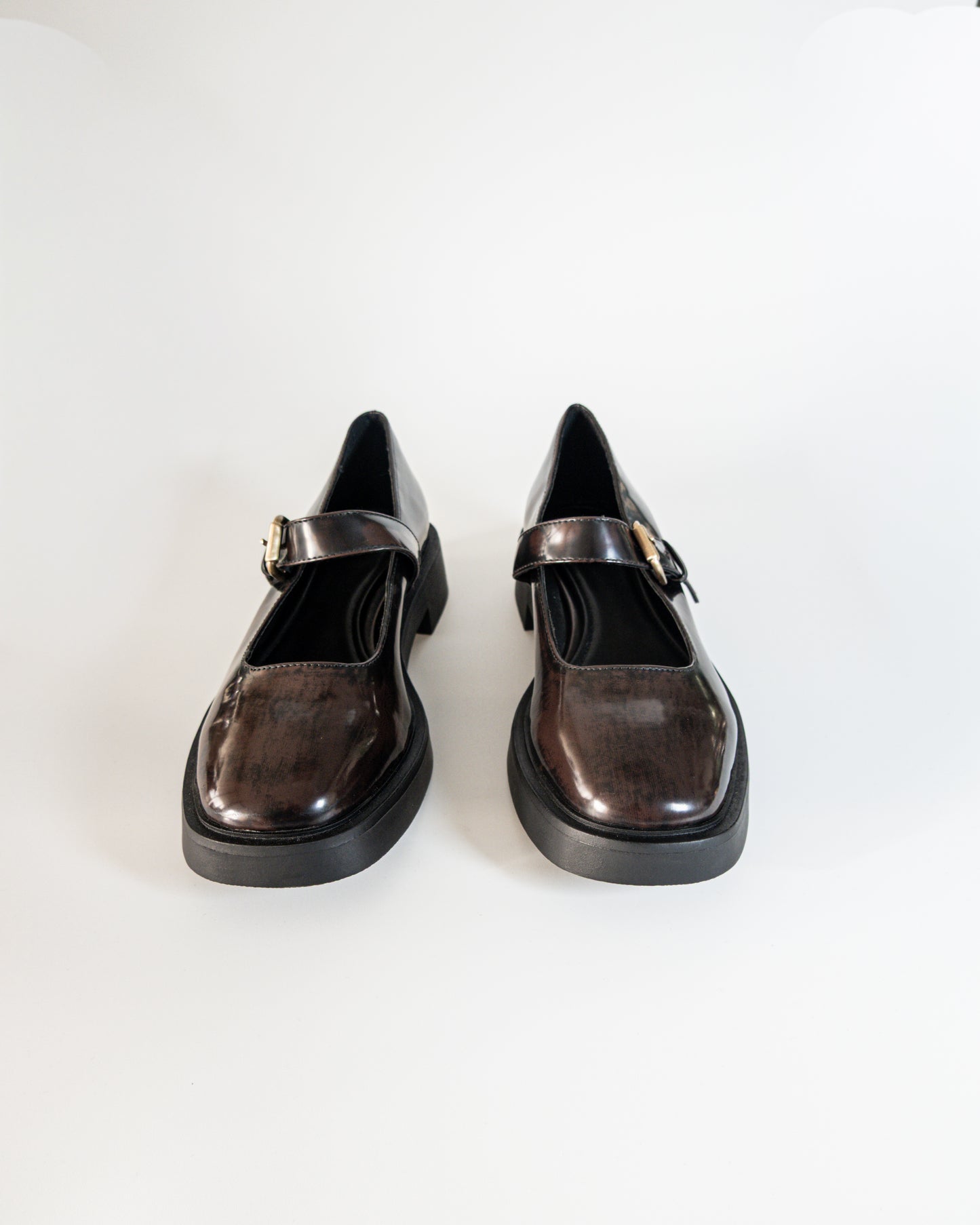 Zapatos Mary Jane Efecto Charol Degradado - Zara - La Reversa